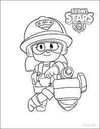 Brawl Stars Coloring Pages Jacky Star Coloring Pages Coloring Pages Color