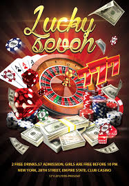 Lucky Seven Gamble Flyer Free Download 2914 Gambling Gift Fortune Cards Casino