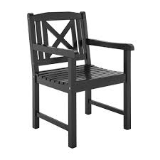 52w x 23d x 29.5h, 47w x 9d x 14h (hutch) chest: Temple Webster Black Santa Cruz Acacia Wood Outdoor Armchair Reviews