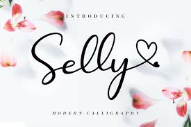 12 free rolled flower svg templates. Selly Font By Aen Creative Studio Creative Fabrica In 2020 Creative Studio Free Font Modern Calligraphy Fonts