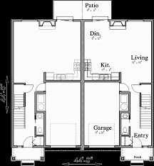 Dealing with a lot that slopes can make it tricky to build, but with the right house plan design, your unique lot can become a big asset. Open Floor Duplex House Plans With Basement D 613