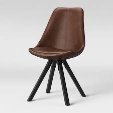 Set Of 2 Russel Faux Leather Dining Chair Brown Project 62 Target Faux Leather Dining Chairs Leather Dining Chairs Dining Chairs
