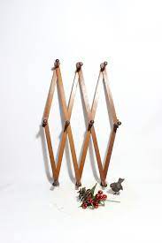 Vintage Accordion Wood Wall Hook Expandable Peg Rack Hat Etsy Coat Rack Wall Wood Wall Wall Hanger