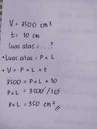 Volume sebuah balok adalah 5 400 cm3 jika panjang 25 dan lebar 12 cm, maka lebarnyajika ingin bertanya atau ingin mengajukan soal bisa langsung hu. Volume Sebuah Balok Adalah 3 500 Cm Jika Tinggi Balok 10 Cm Berapa Cm Luas Alas Balok Tersebut Brainly Co Id