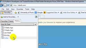 How To View Browsing History In Internet Explorer 8 - Youtube