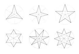 How To Draw A Star Multiple Points By Eugenia Hauss Let鈥檚 Apply Some Strict Geometrical Principles To The Drawing Geometric Drawing Geometric Star Drawings