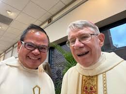 BISHOP SPIES ORDINATION SELFIE! With the one one who appointed me to St  Walter's, Bishop Emeritus Daniel Conlon! #Godisgood
