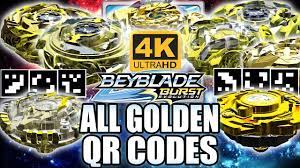 ☆ draciel s + full elite warrior set qr codes: Todos Qr Codes Beyblades De Ouro Em 4k All Golden Beyblades Qr Codes In 4k Beyblade Burst App Youtube