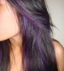 Purple Highlights In Brown Hair On Brown Hair Personal You Can Highlight Your Brown In Home Brown Hair Peekaboo Hair Hair Styles Hair Highlights