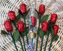 Image of chocolate roses bouquet