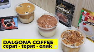 Cara Cepat Membuat Dalgona Coffee 3 Rasa Nescafee Chocholatos Good Day Minuman Kekinian Youtube