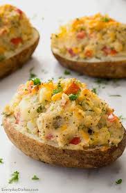 Light Twice Baked Potatoes Recipe Comida