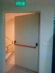 Emergency exit door for commercial buildings