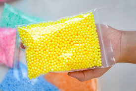 Empty the bowl of slime onto a flat surface. Crunchy Slime Recipe