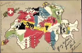 Die meisten kantone verwenden innerhalb der steuerklassen progressive steuersätze, einige auch feste sätze. Landkarten Ansichtskarte Postkarte Schweiz Kantone Akpool De