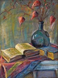 Joseph Stella Still Life Of Books And Chinese Lanterns Joseph Stella Art Acrylic Painting Canvas