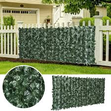 Summary notes:to ensure the proper edging of the existing fence, cut the receivers off the top side of panels. Bpil Artificial Ivy Hedge Privacy Fence Wall Screen Leaf And Vine Decoration For Outdoor Decor Green 1 X 3 M Buy Online In Mongolia At Mongolia Desertcart Com Productid 112892486