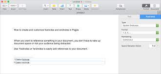 In this article we explain how to add in html anchors. How To Create And Customize Footnotes And Endnotes In Pages