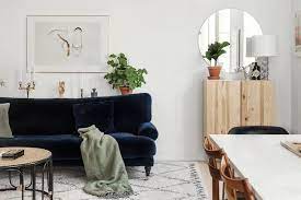 Blue Velvet Sofa Fantastic Frank Scandinavian Home Interiors Living Room Red My Scandinavian Home