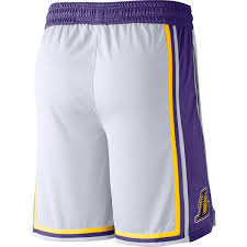 Women's pant styles include stylish and comfortable los angeles lakers leggings, joggers, and capris, while men can choose from lakers sweatpants, basketball shorts, and training shorts. Los Angeles Lakers Mens Shorts Lakers Basketball Shorts Turnhosen Global Nbastore Com