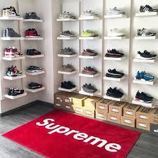 Follow Menshoesfashions For The Best Shoe Styles And Newest Releases How Many Is This Collection Worth Sneakerhead Room Sneakerhead Bedroom Shoe Wall