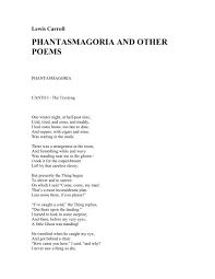 His poem the hunting of the snark (1876) is nonsense literature of the highest order. Lewis Carroll Phantasmagoria And Other Literature Save 2