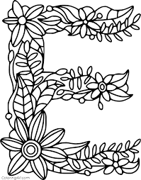 We have coloring pages for each letter of the alphabet. Letter E Coloring Pages Coloringall