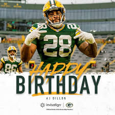 Happy birthday, AJ Dillon! 🥳... - Green Bay Packers | Facebook