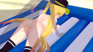 Hornet at the Beach - Azur Lane - 3D Hentai  Koikatsu