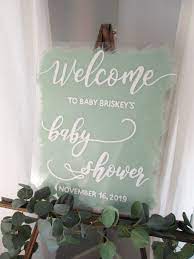 Baby Shower Welcome Sign Personalized Baby Shower Custom Baby Shower Decal Baby Shower Welcome Decal Custom Baby Shower Signs Home Decor Home Living Decotazeen Com