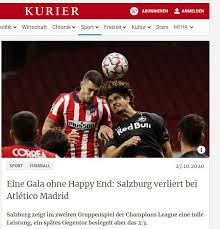 The austrians, who needed a win to qualify, were by far the better side with mergim berisha hitting the post early on as they spurned several opportunities. Atletico Salzburg Uefa Champions League Uefa Com