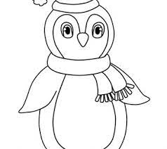Pinguin Mit Mutze Und Schal Malvorlage Ausmalbilder Ausmalbild Pinguin Kunstprojekt Fur Kinder