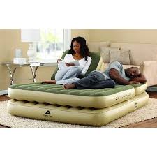 Ozark Trail Adjustable Dual Headrest Airbed Queen Size W Built In Electric Pump Walmart Com Air Bed Bed Headrest Company Storage