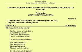 Marin anca decembrie 11, 2020 definitivat. Definitivat 2021 Subiectele È™i Baremele Au Fost Publicate Poezia PlouÄƒ De George Bacovia Pentru Profesorii De Limba RomanÄƒ Edupedu Ro