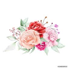 Elegant Flowers Arrangements Composition For Wedding Or Greeting Cards Element Buy This Stock Vector An In 2020 Watercolor Flowers Flower Illustration Vector Flowers