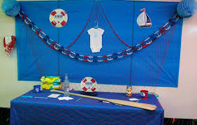 Decorations don't have to make or break your baby shower. Ahoy It S A Boy Nautical Baby Shower We Got The Funk