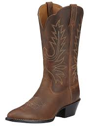 Check spelling or type a new query. Ariat Boots Womens Heritage Western R Toe Cowgirl Distressed Brown