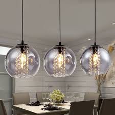 Modern Glass Ball Crystal Led Ceiling Light Pendant Lamp Kitchen Bar Chandelier Kitchen Ceiling Lights Crystal Ceiling Light Glass Ball Pendant Lighting