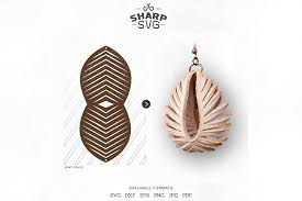 These can be used in website whatever might be the purposes it can be used everywhere. Sculpted Earring Twisted Earrings Graphic By Sharpsvg Creative Fabrica