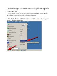 Kebetulan di tempat saya menggunakan ukuran kertas kws dengan ukuran width 8.5 dan hight 5.5 atau ukuran ukuran kertas. Cara Setting Ukuran Kertas F4 Di Printer Epson Semua Tipe