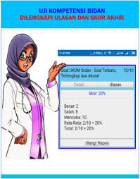 Seseorang perempuan yang berusia 30 tahun denga riwayat keahmilan yaitu g2 p1 a0 sedang hamil 8 bulan datang ke puskesmas bersama dengan keluarga besarnya dengan keadaan sudah tidak sadar saat dirumah. Soal Uji Kompetensi Bidan Ukom 2019 Rahasia For Android Apk Download