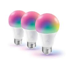 Globe Electric Smart Wi Fi 3 Pack 60 Watt Equivalent A19 Color Changing Tunable Led Bulb In White Bed Bath Beyond