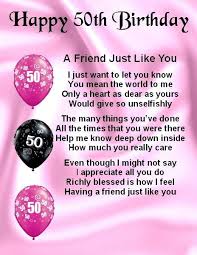 Happy 50th Birthday Message For A Special Friend Fridge Magnet Personalised Friend Poem Female 50th Birthday Free Gift Box Birthday Greetings For Mother Happy Birthday Free 50th Birthday Wishes