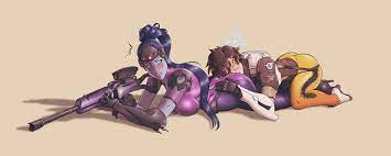 Overwatch Tracer and Widowmaker Love