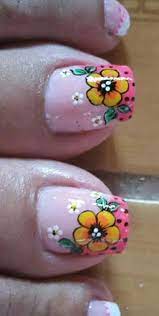 Flores En Unas Arte De Unas De Pies Disenos De Unas Pies Unas De Los Pies Bonitas