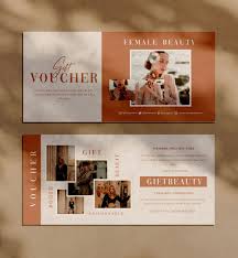 Female Beauty Voucher Design Template PSD | Voucher design, Gift card  design, Gift voucher design