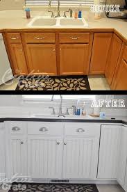 My Kitchen Cabinet Transformation Flat Panel Cabinets Home Kitchens Kitchen Remodel