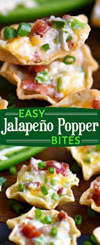 Easy Jalapeno Popper Bites Yummy Appetizers Appetizer Recipes Appetizers Easy