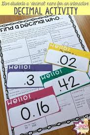 This Decimal Activity Requires Students To Look For Decimals That Meet Certain Criteria This Interactive Decimals Rev Decimals Activity Learning Math Decimals