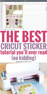 Put the printed sticker paper on your mat, load it into your cricut, and click the flashing go button. How To Make Stickers With Your Cricut Free Sticker Layout Templates Cricut Tutorials How To Make Stickers Cricut Projects Beginner